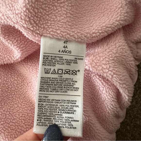 Old Navy Pink Puffer Fleece Lined Jacket - Picture 13 of 13